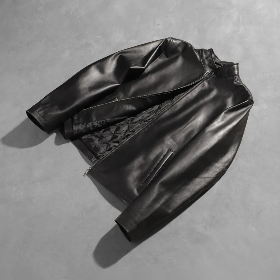 Alex Black Leather Biker Jacket