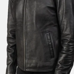 Alex Black Leather Biker Jacket