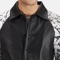 Artistry Black Dye Leather Coat