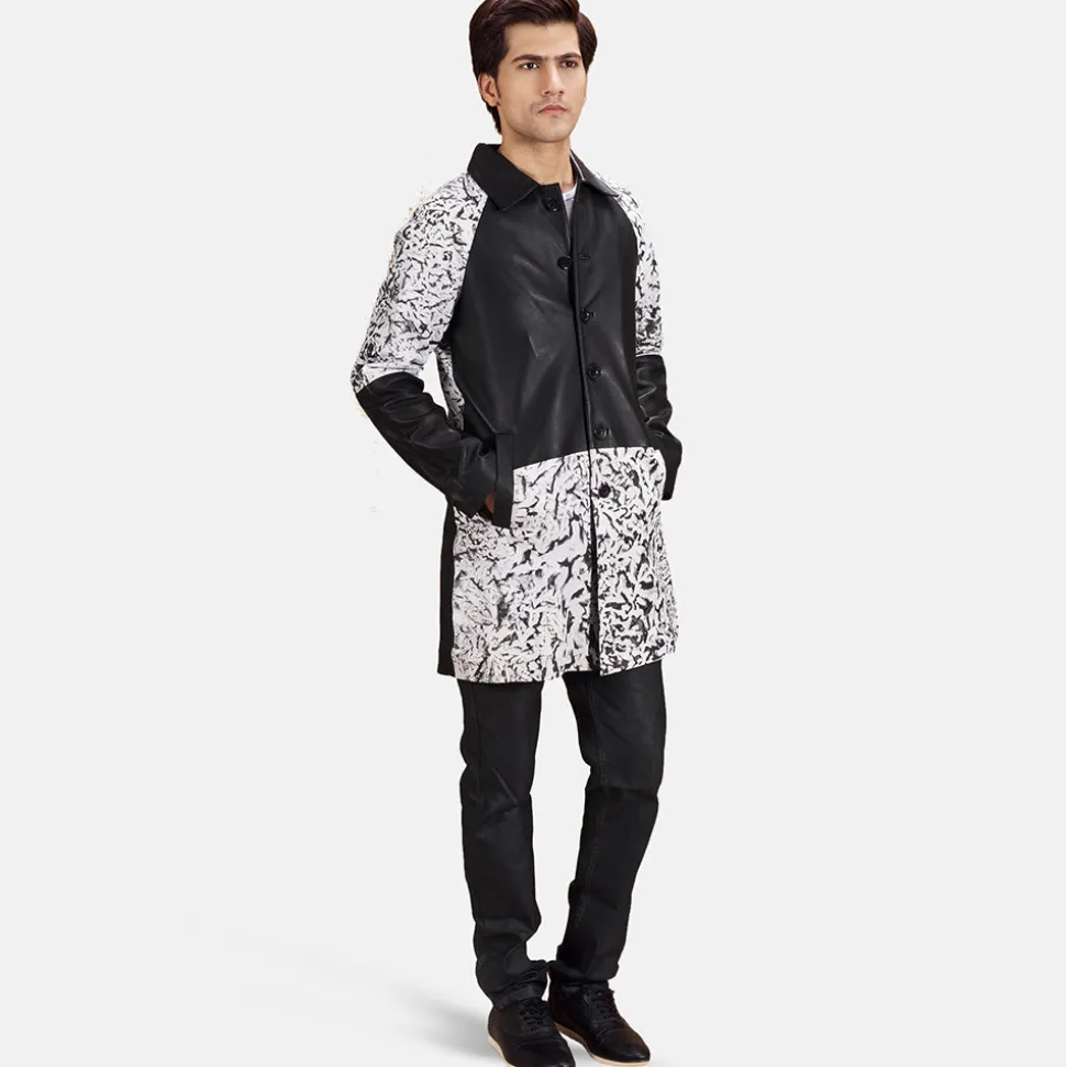 Artistry Black Dye Leather Coat