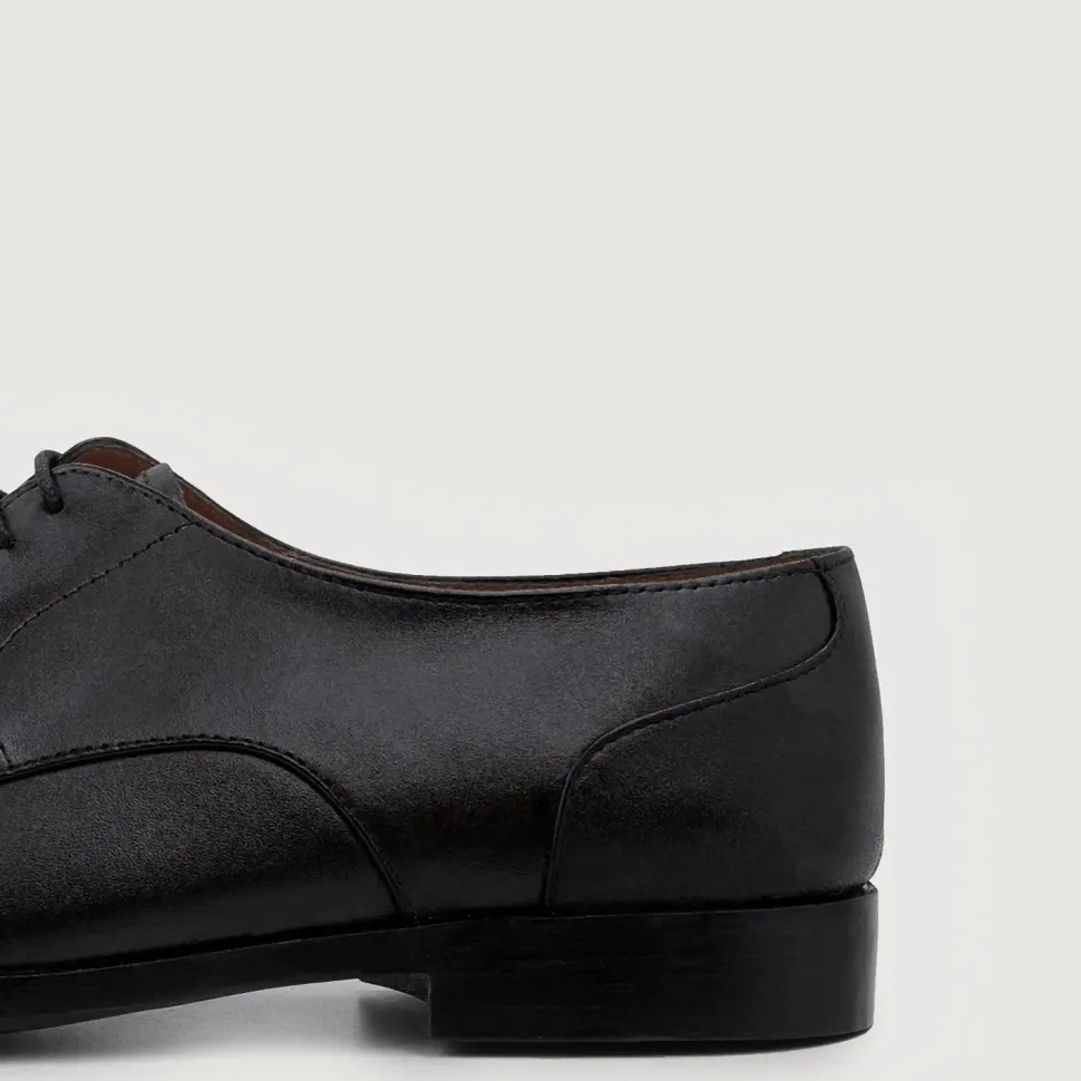 Attorney Derby Black Leather Shoes