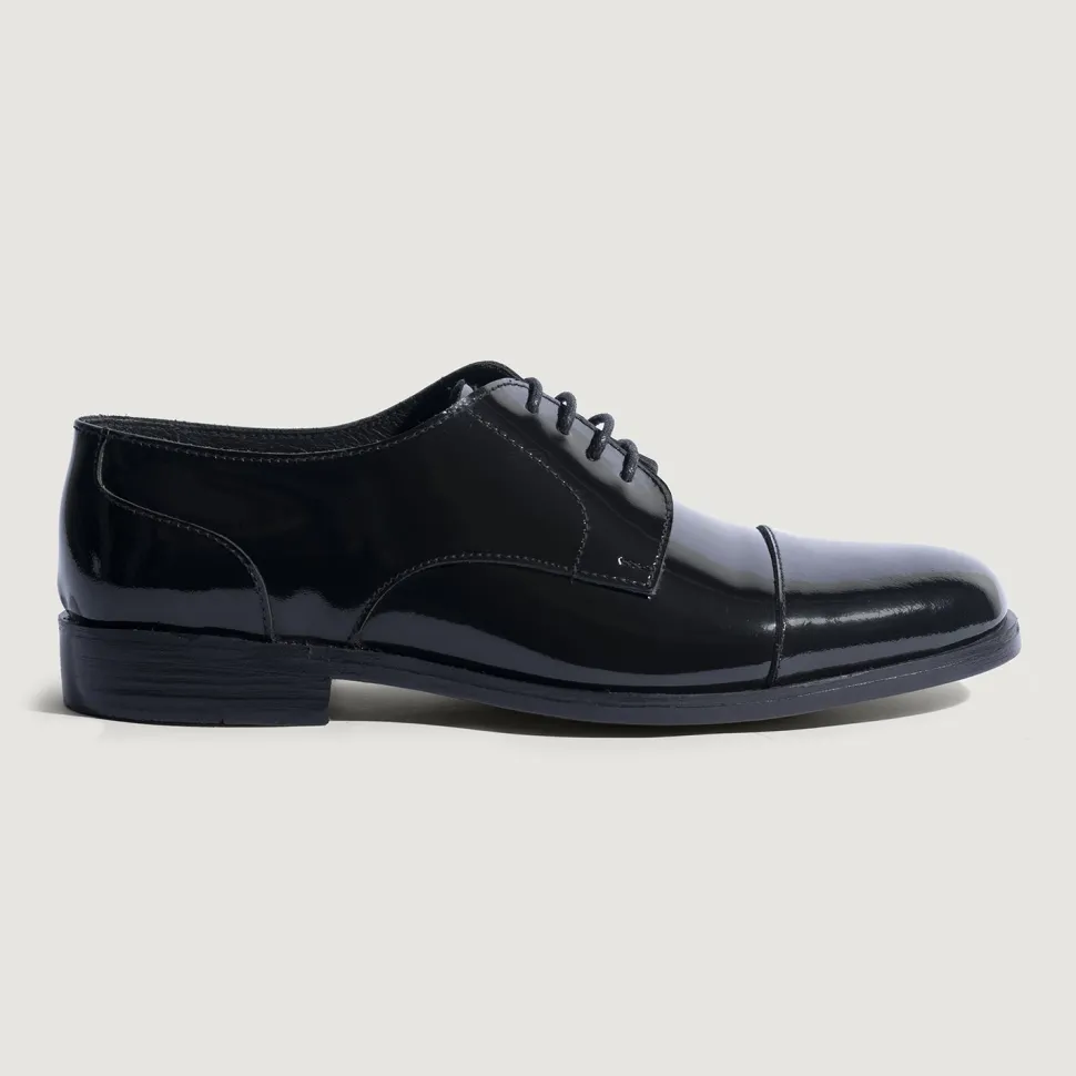 Attorney Derby Black Patent Leather Shoes