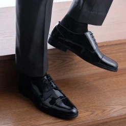 Attorney Derby Black Patent Leather Shoes