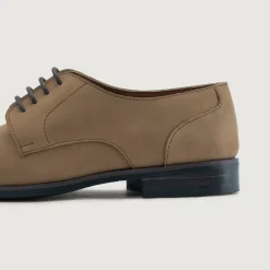 Attorney Derby Brown Nubuck Leather Shoes - StudGuard
