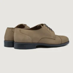 Attorney Derby Brown Nubuck Leather Shoes - StudGuard