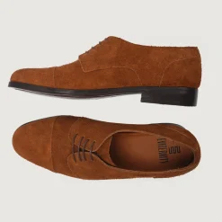 Attorney Derby Brown Suede Leather Shoes