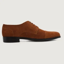 Attorney Derby Brown Suede Leather Shoes