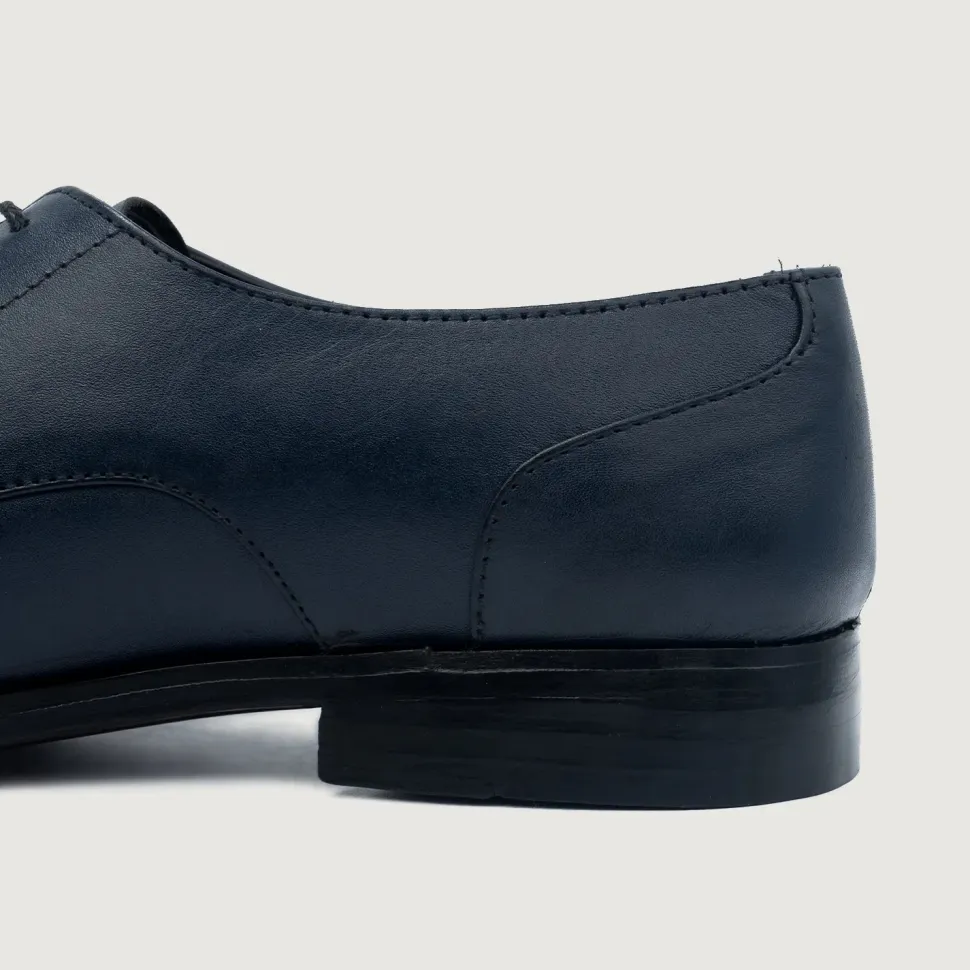 Attorney Derby Midnight Blue Leather Shoes