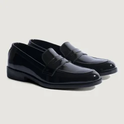 Baxton Black Patent Leather Loafers