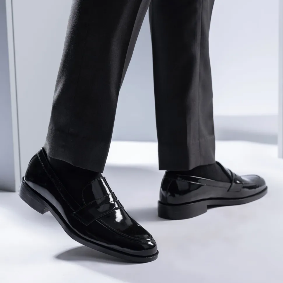 Baxton Black Patent Leather Loafers