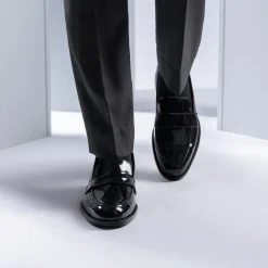 Baxton Black Patent Leather Loafers