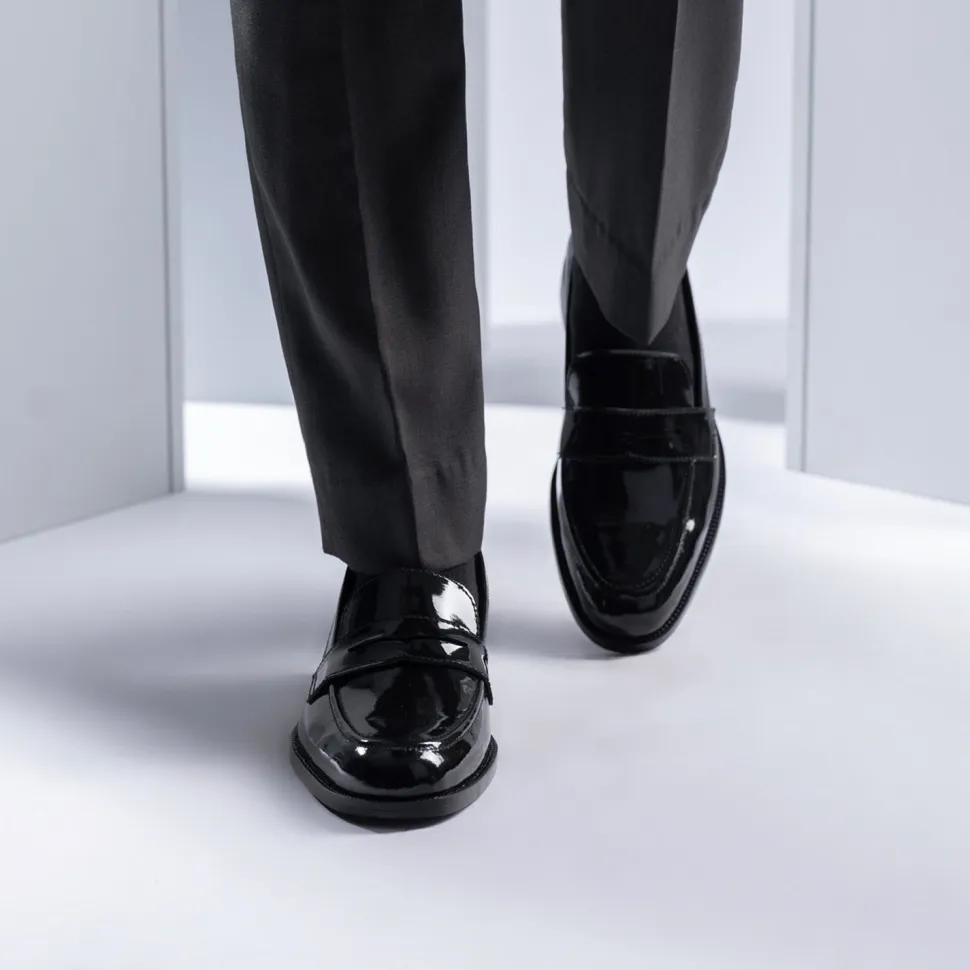 Baxton Black Patent Leather Loafers