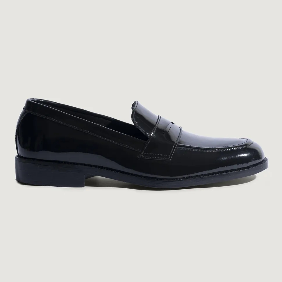 Baxton Black Patent Leather Loafers