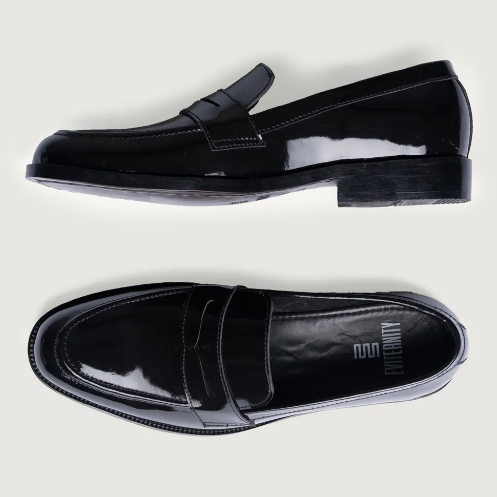 Baxton Black Patent Leather Loafers