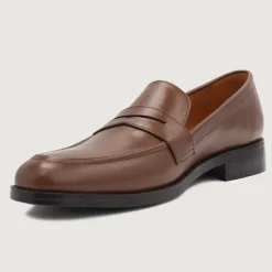 Baxton Brown Leather Loafers