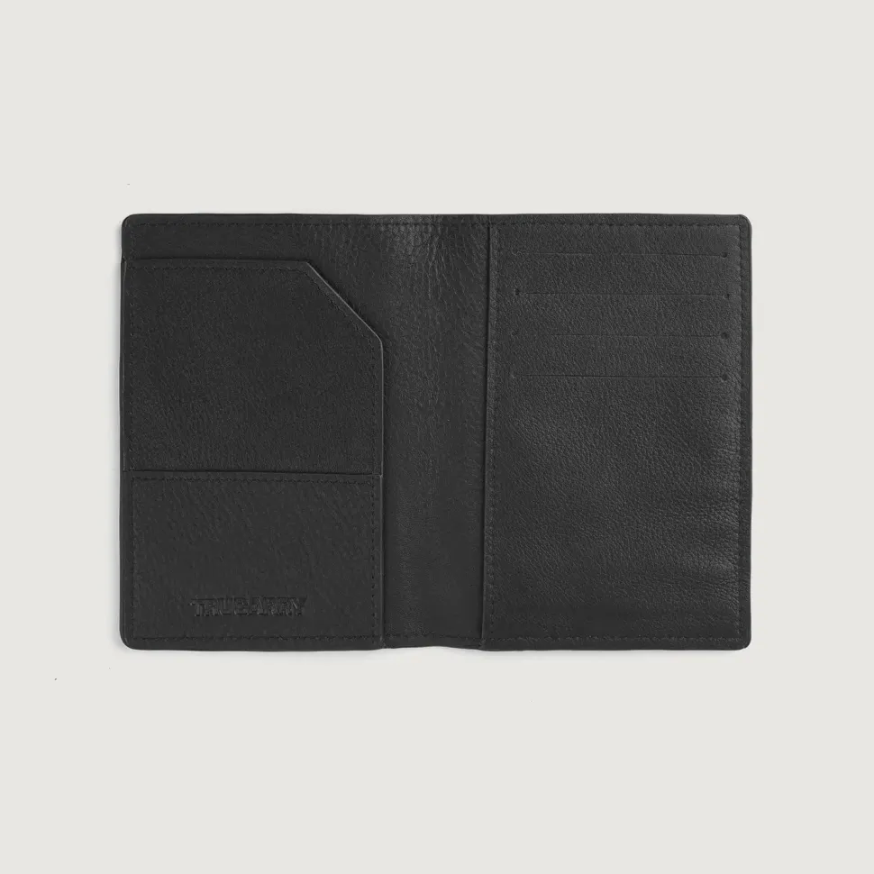 Bernardi Black Leather Travel Wallet