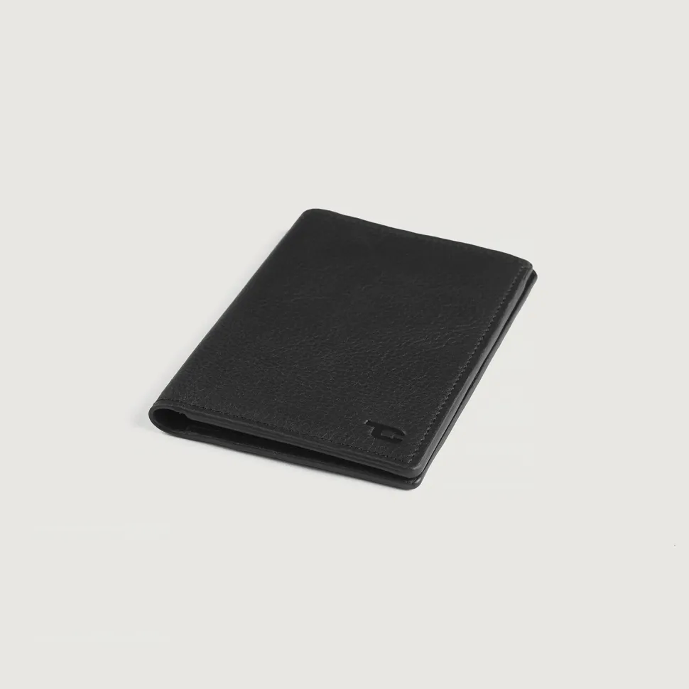 Bernardi Black Leather Travel Wallet