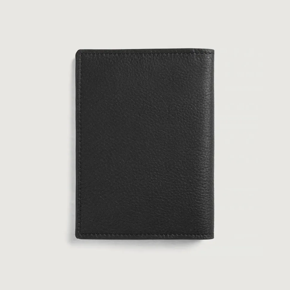 Bernardi Black Leather Travel Wallet