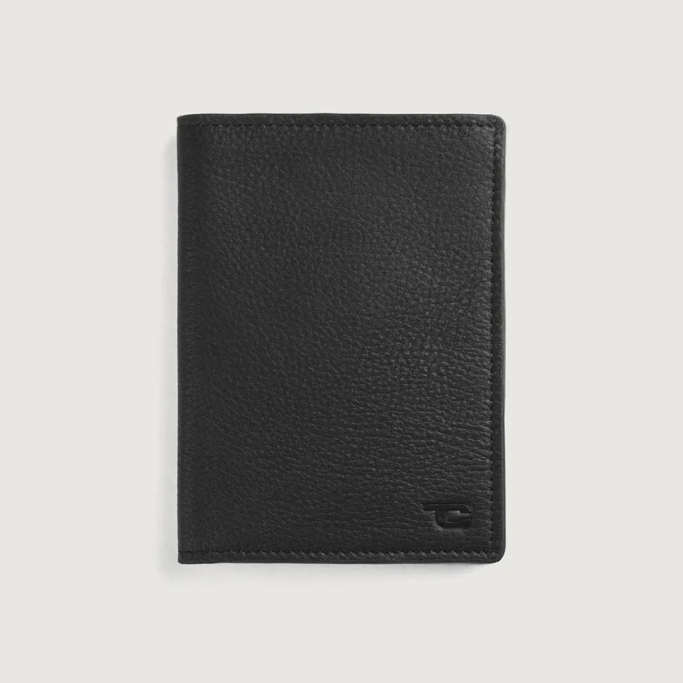 Bernardi Black Leather Travel Wallet
