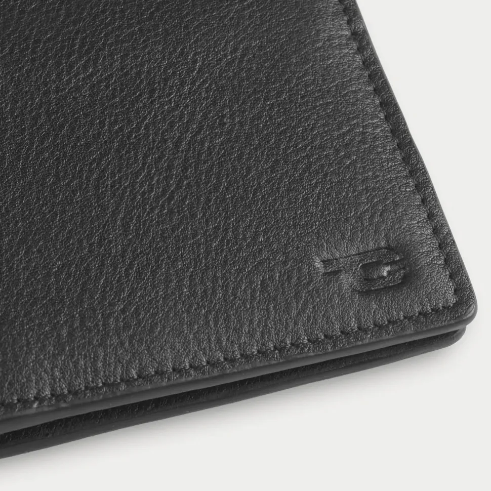 Bernardi Black Leather Travel Wallet