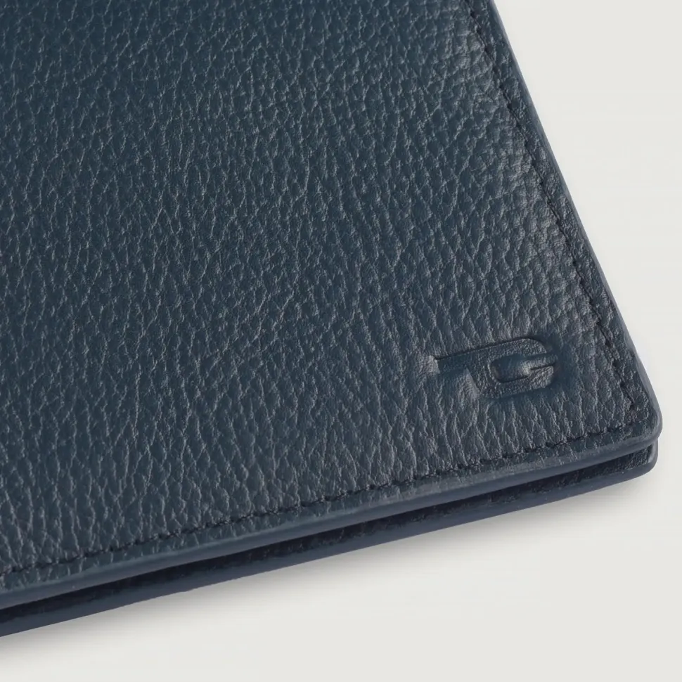 Bernardi Blue Leather Travel Wallet