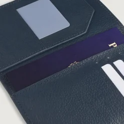 Bernardi Blue Leather Travel Wallet