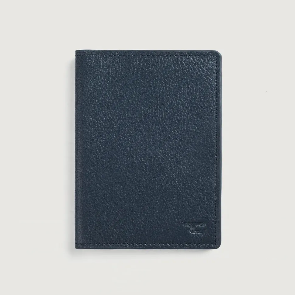 Bernardi Blue Leather Travel Wallet
