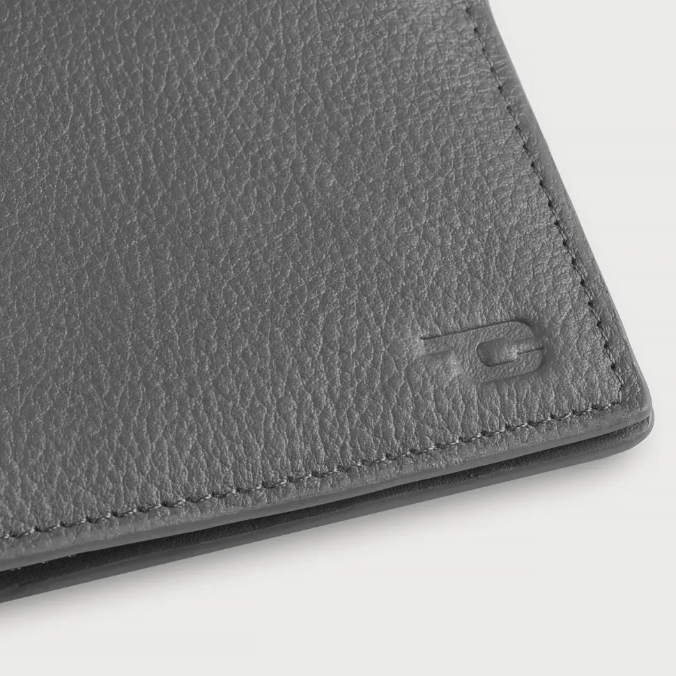 Bernardi Grey Leather Travel Wallet