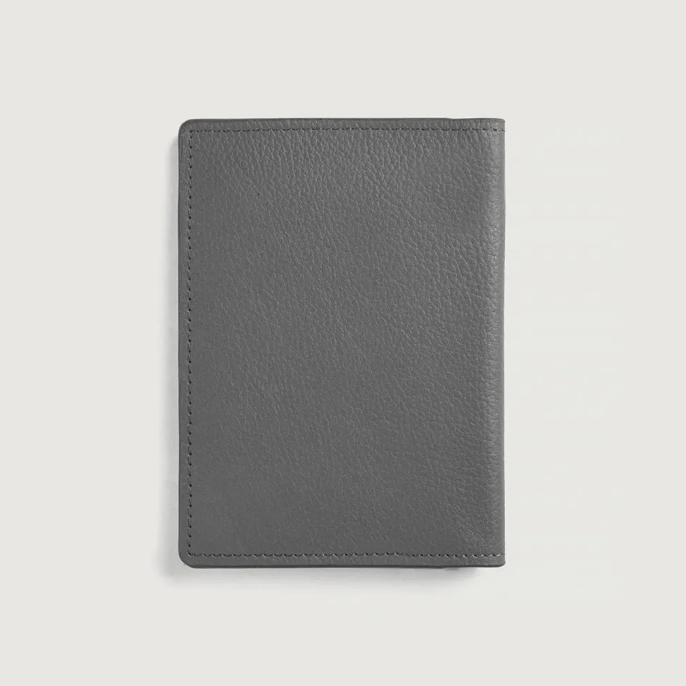 Bernardi Grey Leather Travel Wallet