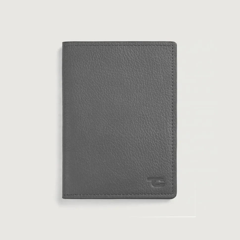 Bernardi Grey Leather Travel Wallet