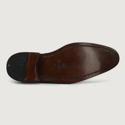 Boston Double Monk Strap Black Leather Shoes