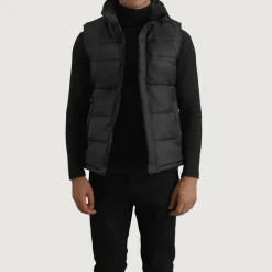 Bryan Black Puffer Vest