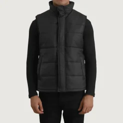 Bryan Black Puffer Vest