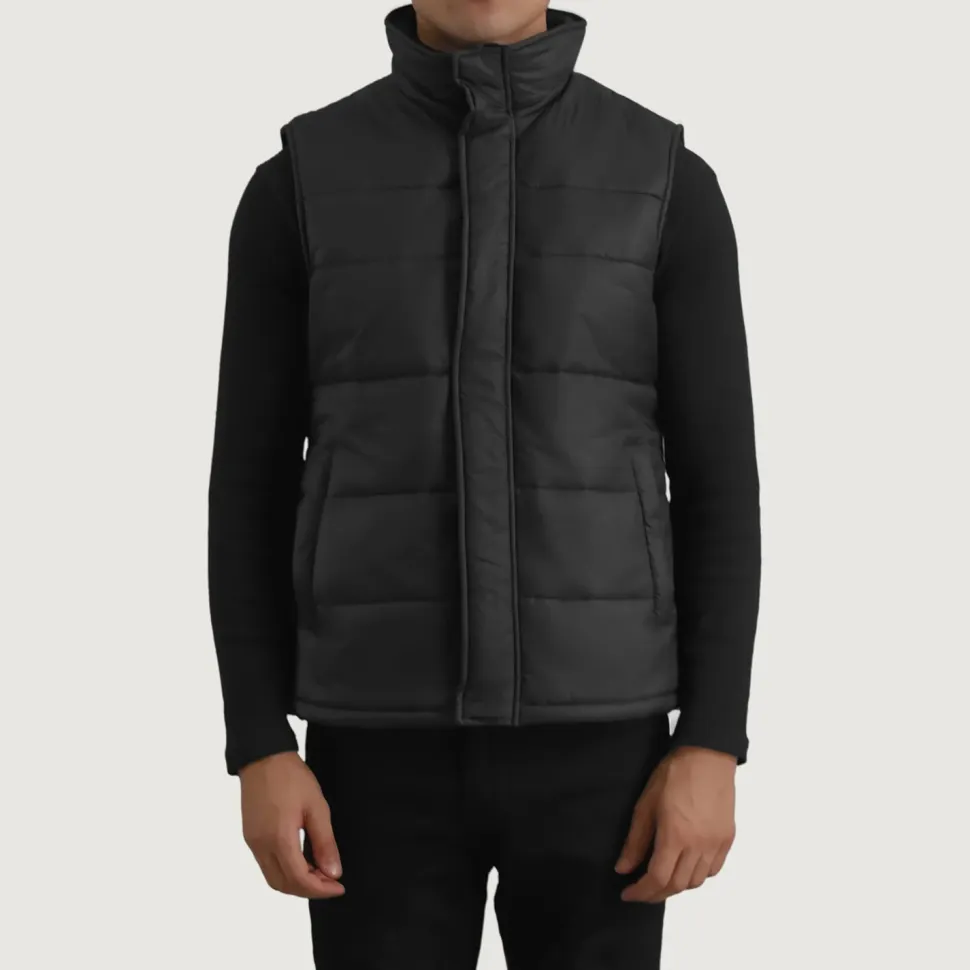 Bryan Black Puffer Vest