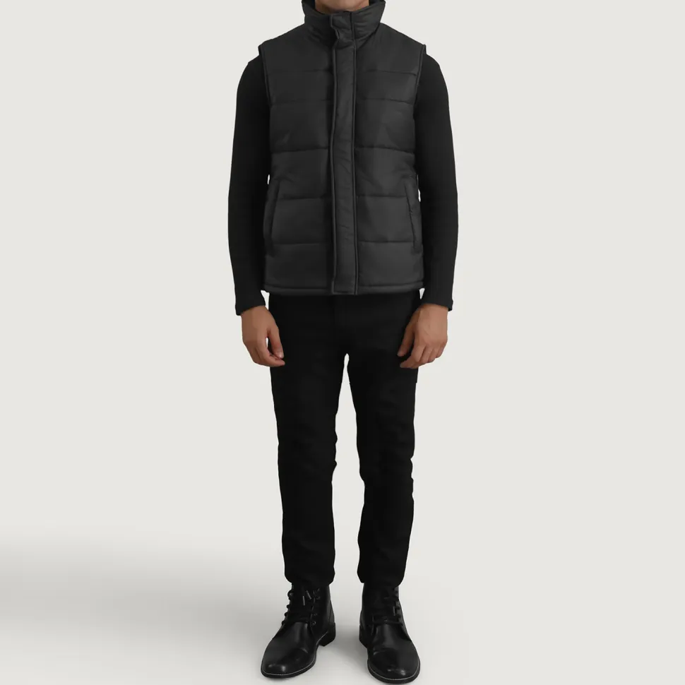 Bryan Black Puffer Vest