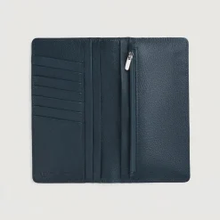 Cameron Blue Leather Long Wallet