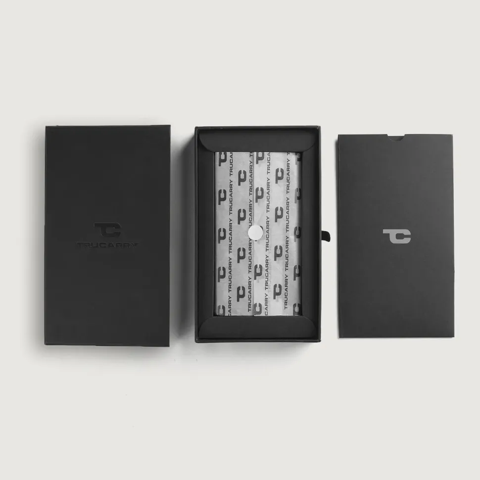 Cameron Grey Leather Long Wallet