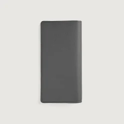 Cameron Grey Leather Long Wallet