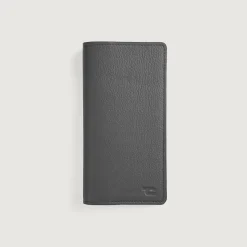 Cameron Grey Leather Long Wallet