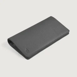Cameron Grey Leather Long Wallet