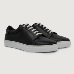 Carter Runn Black Leather Sneakers