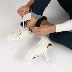 Carter Runn White Leather Sneakers