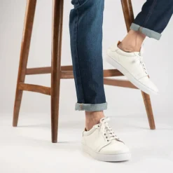 Carter Runn White Leather Sneakers