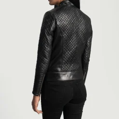 Cityscape Black Leather Biker Jacket