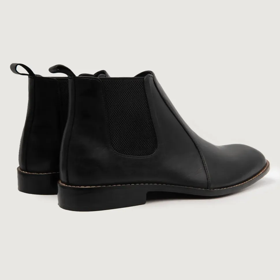 Clarkson Chelsea Black Leather Boots
