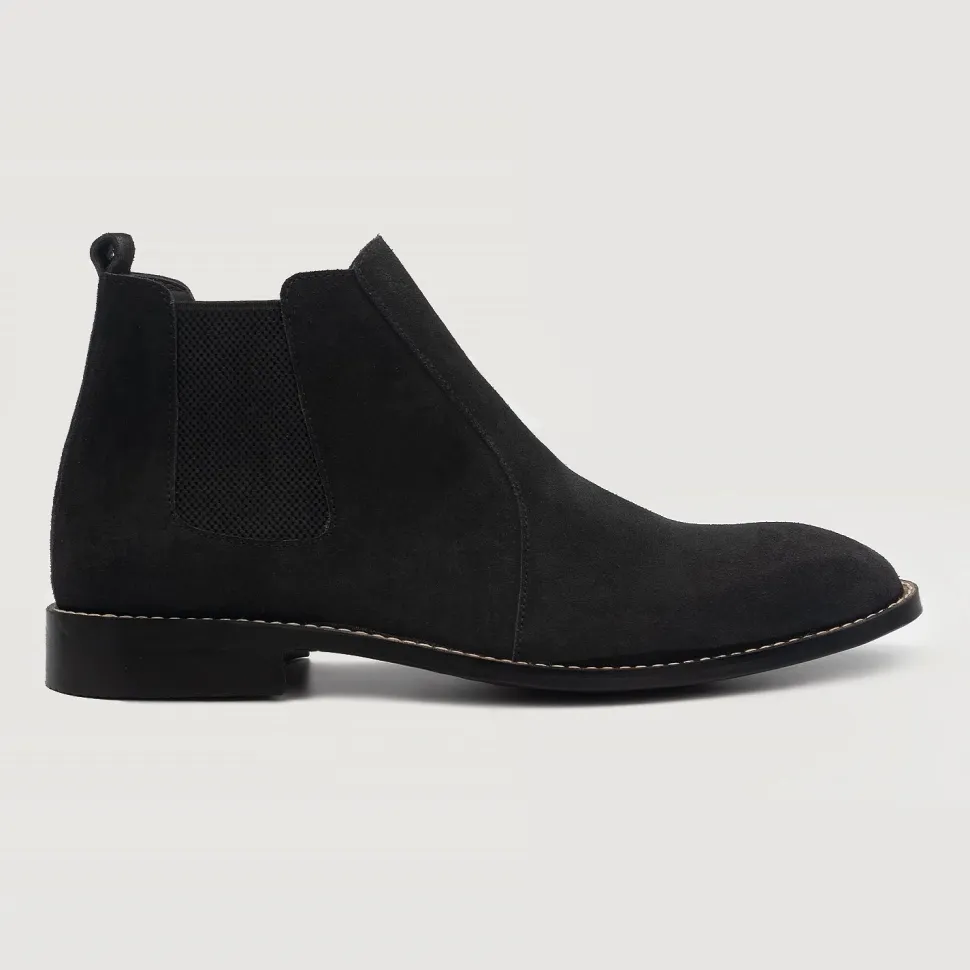 Clarkson Chelsea Black Suede Leather Boots