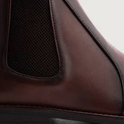 Clarkson Chelsea Brown Burnished Leather Boots - StudGuard