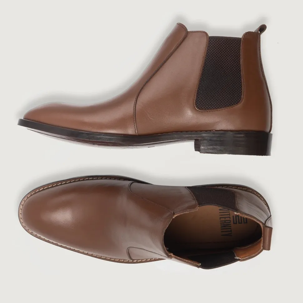 Clarkson Chelsea Brown Leather Boots