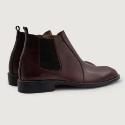 Clarkson Chelsea Maroon Leather Boots