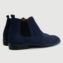 Clarkson Chelsea Midnight Blue Suede Leather Boots